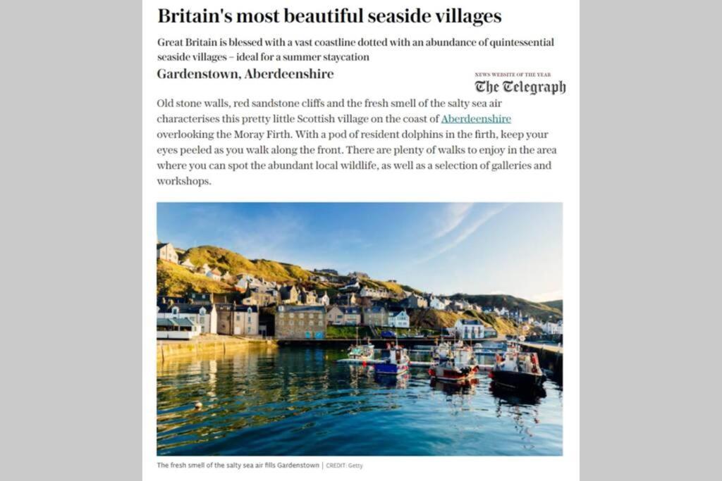Bellevue Holiday Cottage Gardenstown Exterior photo